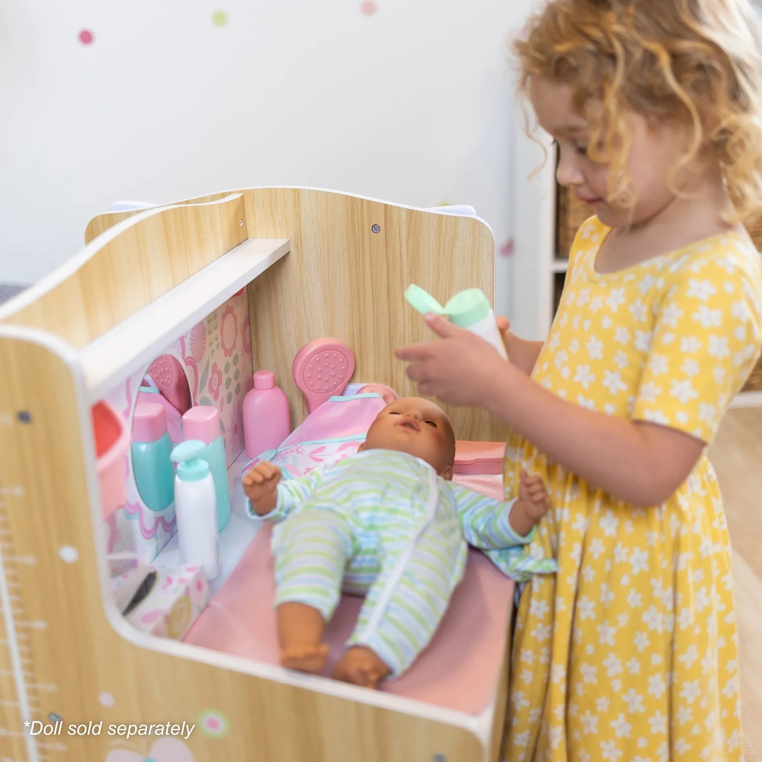 Melissa & Doug Baby Care Center poppen verzorgingscentrum houten