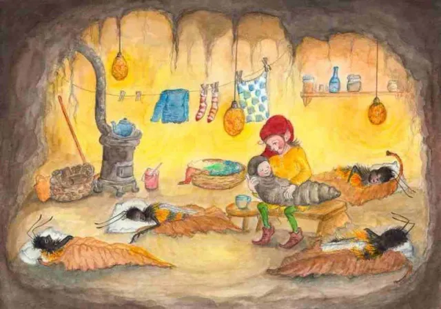 Ginger Fairy Eentje van Margo Winterhol kaart 10,5x15