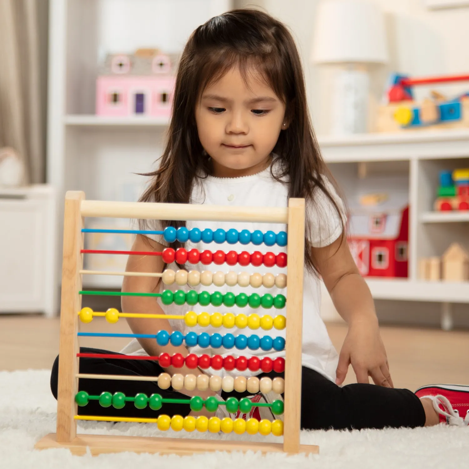 Melissa & Doug Houten Abacus telraam 100 kralen