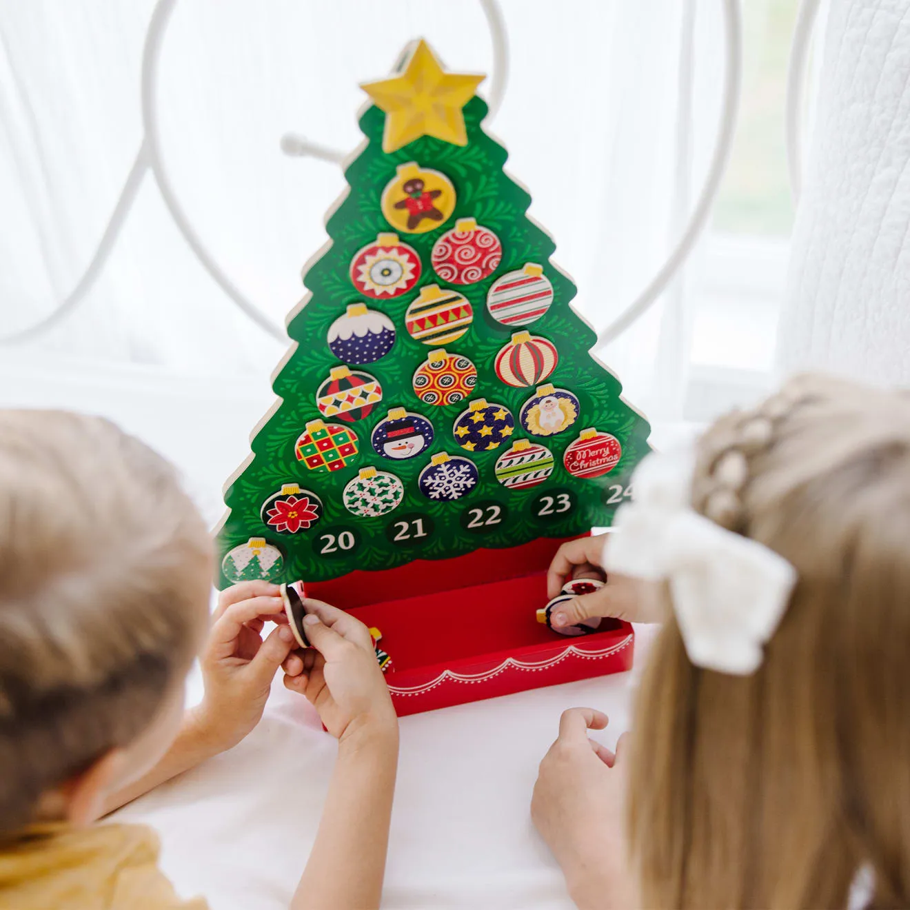 Melissa & Doug Countdown to Christmas adventskalender hout 25-delig