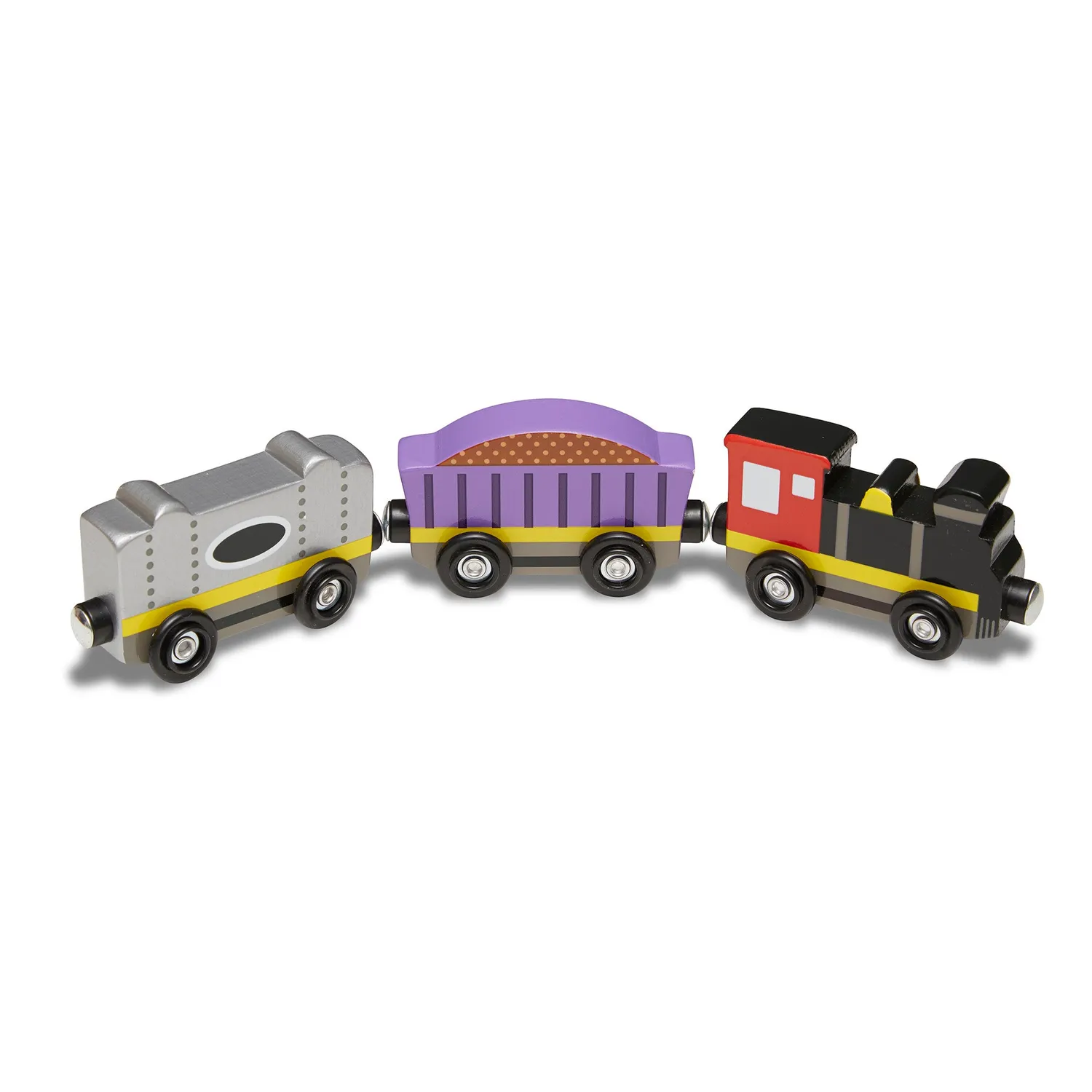 Melissa & Doug houten trein 8-delig magnetisch