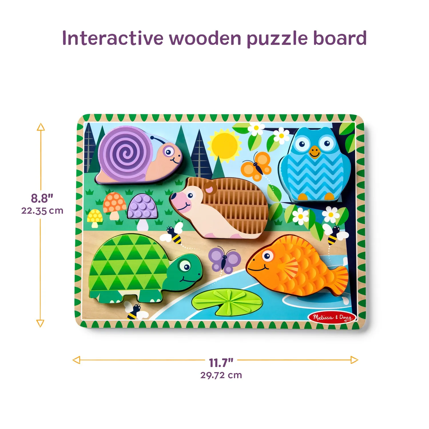 Melissa & Doug Forest Friends Voelpuzzel Hout 5-delig