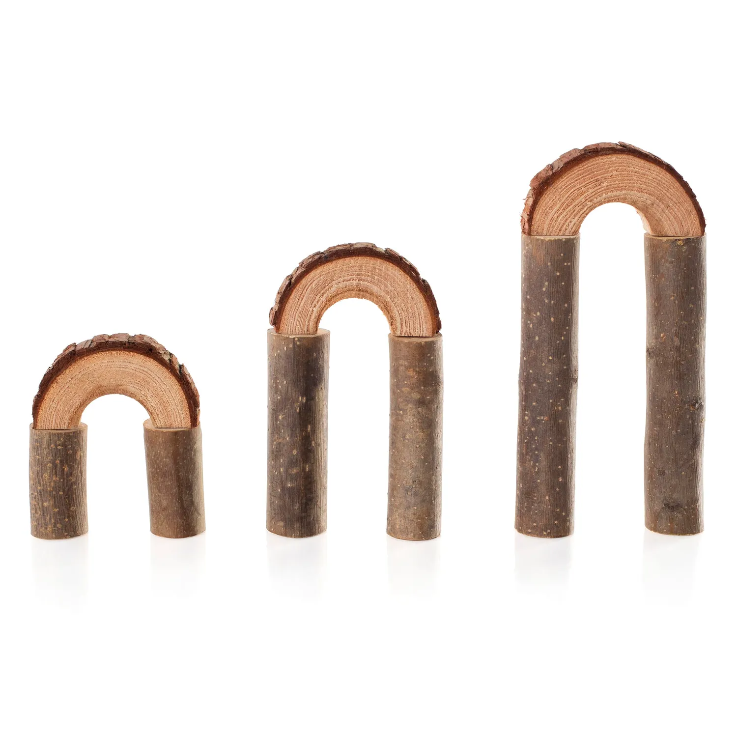 Guidecraft Branch Blocks houten bouwblokken 36 stuks schors