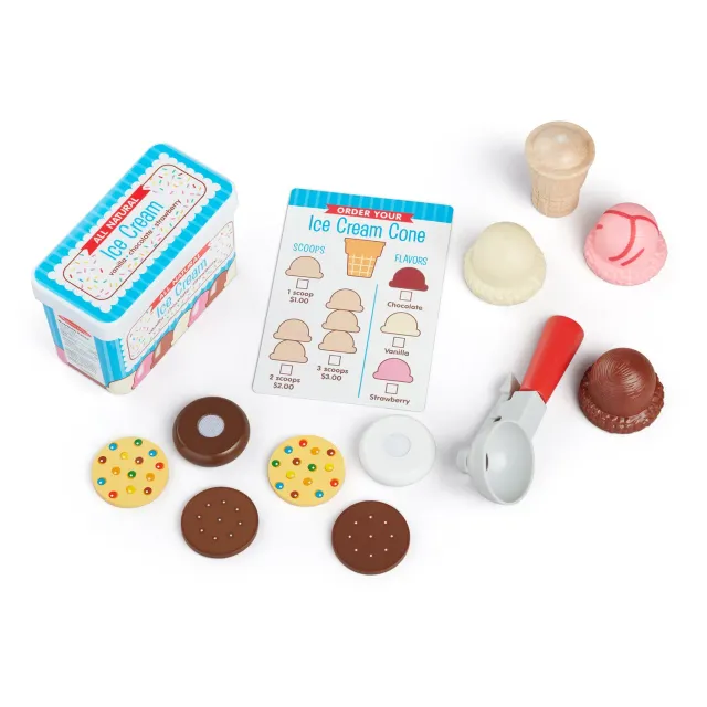 Melissa & Doug Scoops & Sandwiches speel ijsjes set 13-delig hout