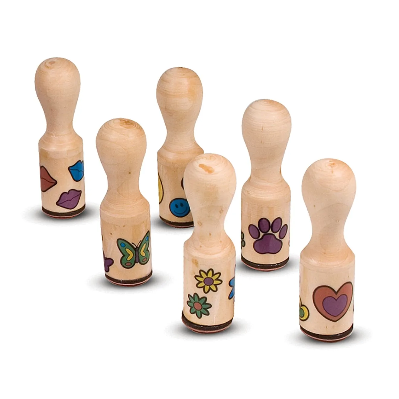 Melissa & Doug Happy Handles stempelset houten 6-delig