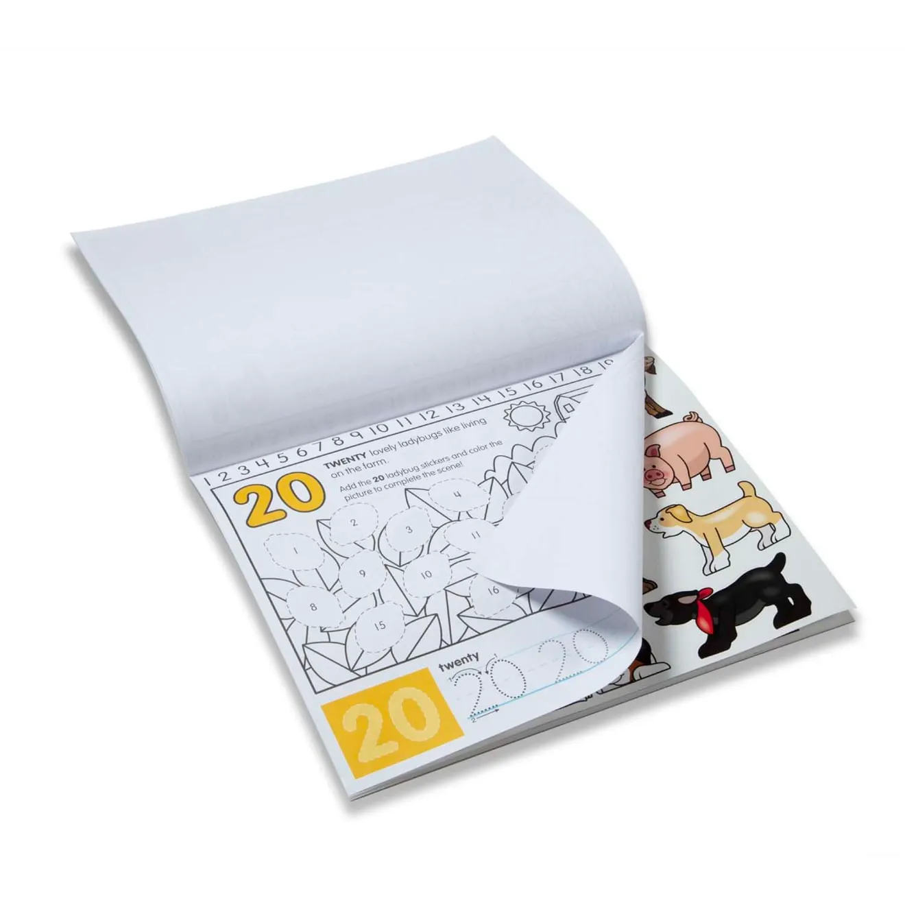 Melissa & Doug Numbers activiteitenblok cijfers stickers