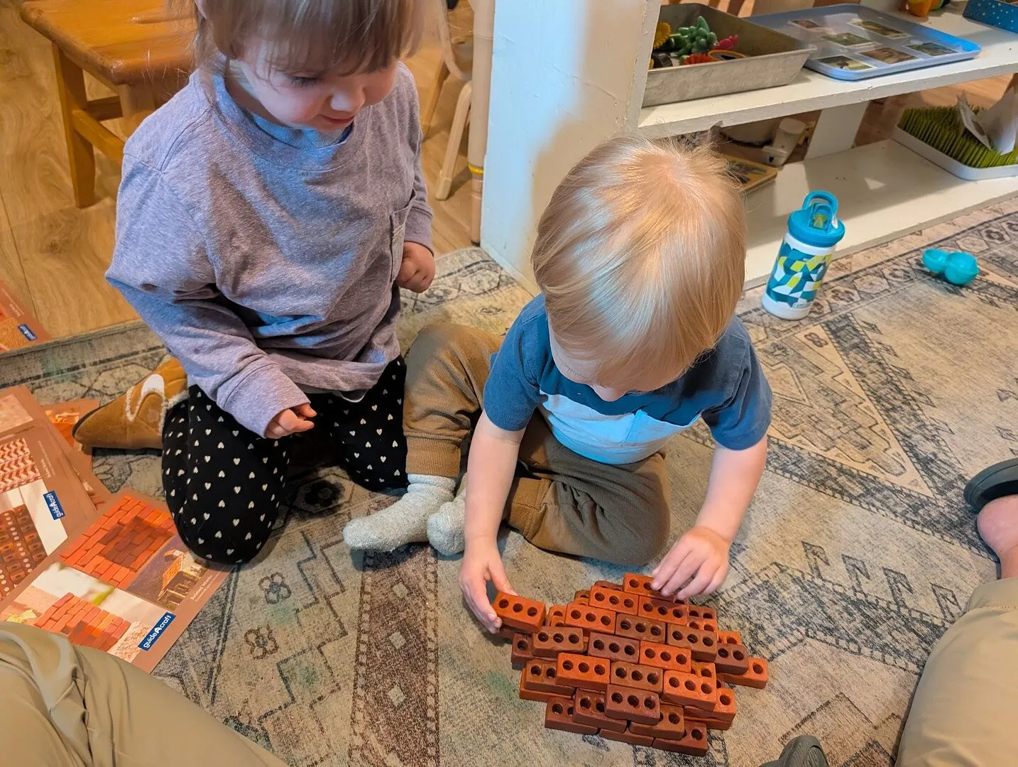 Guidecraft Little Bricks bouwstenen 60 stuks mini