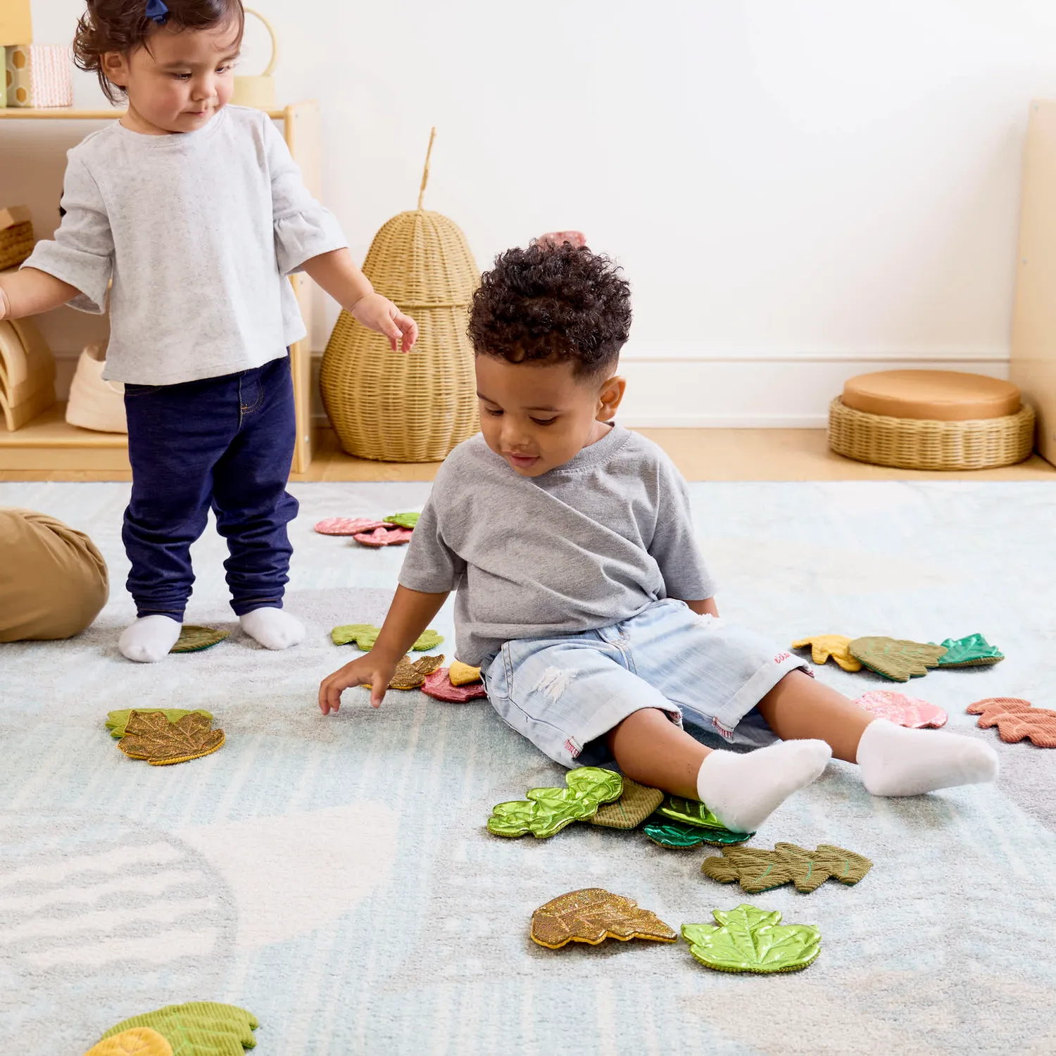 Guidecraft Crinkle Leaves sensorische blaadjes 30 stuks naturel