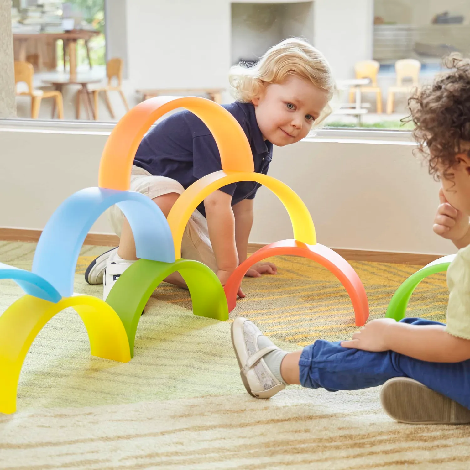 Guidecraft Discovery Rainbow bogen en tunnels 10 stuks licht