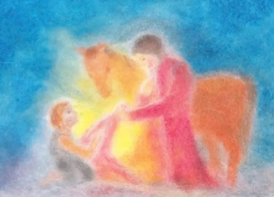 Ginger Fairy Andrea Reiß Sankt Martin ansichtkaart