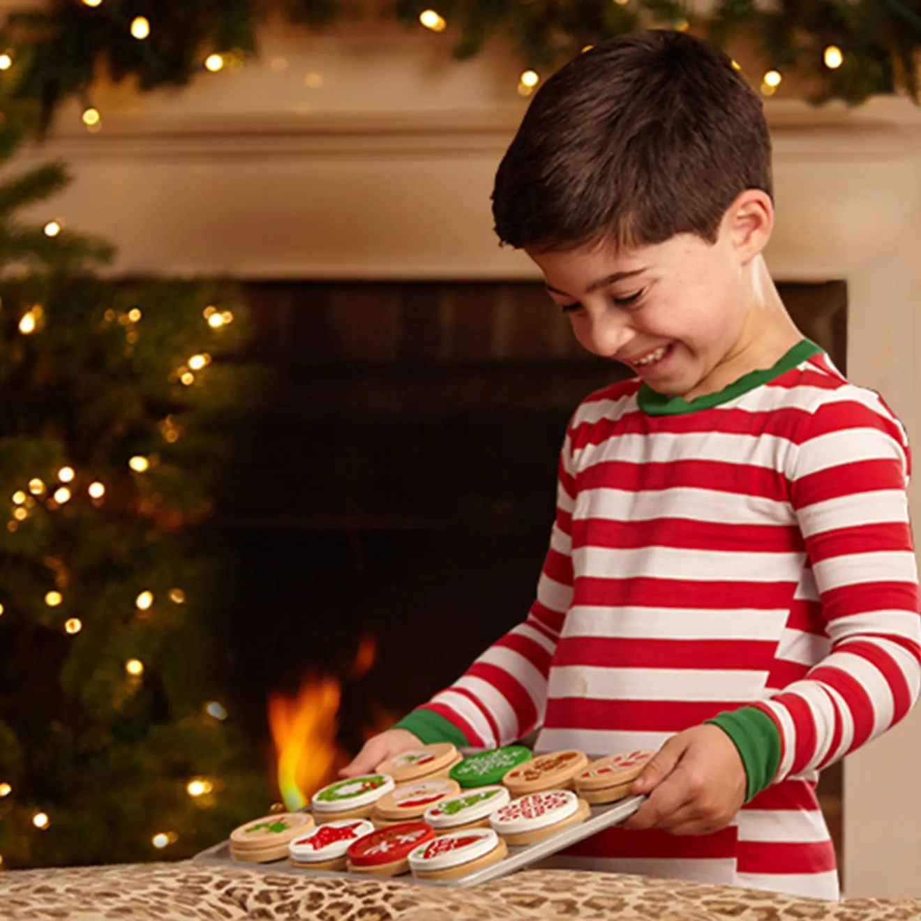 Melissa & Doug Slice & Bake koekjes speelset kerst 12 stuks