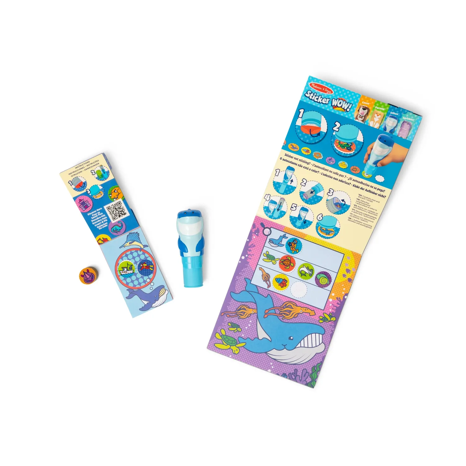 Melissa & Doug Sticker WOW Shark Bundle stempelset 500 stuks