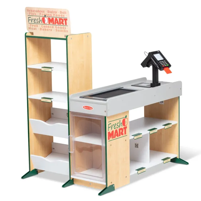 Melissa & Doug Fresh Mart houten speelwinkel groot