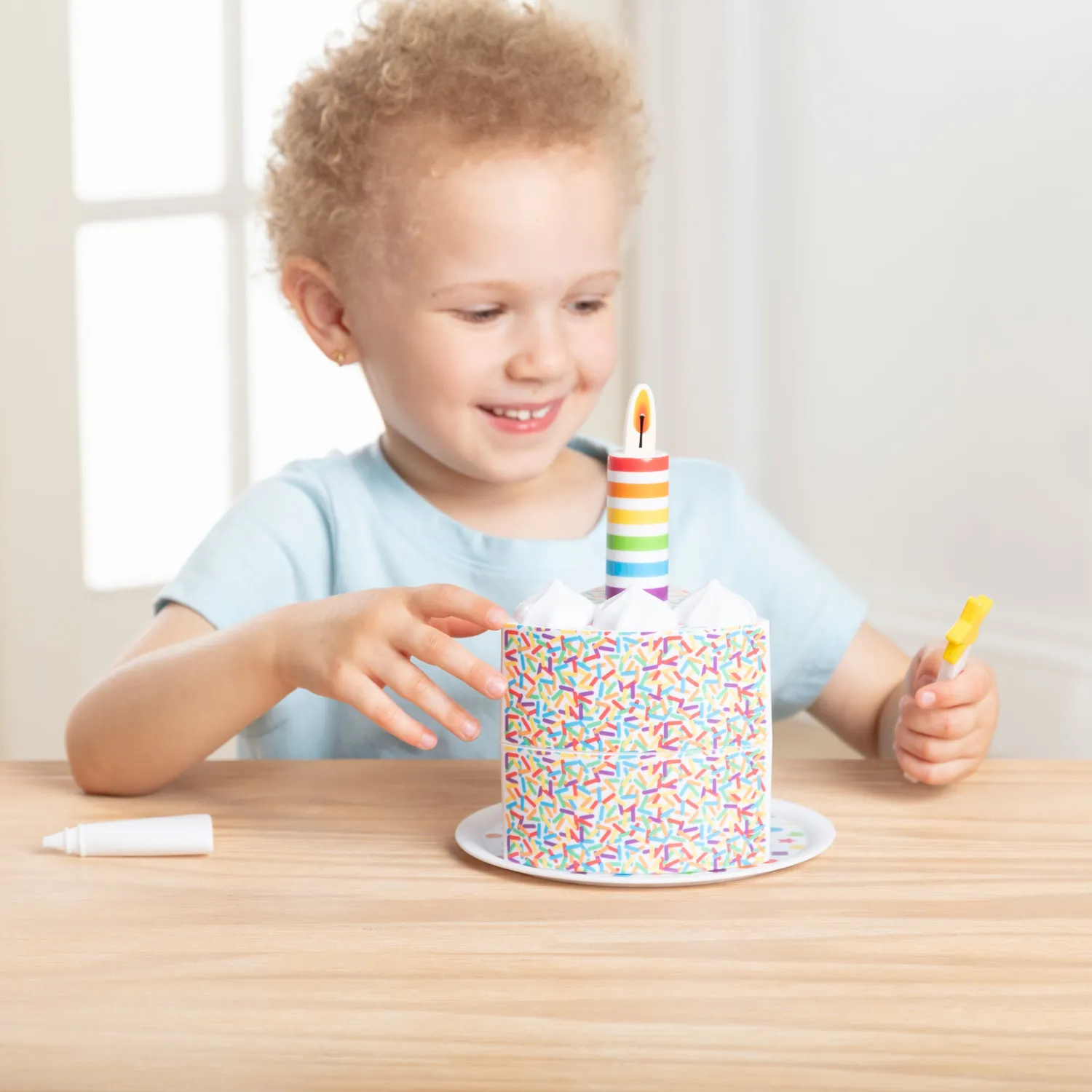 Melissa & Doug Birthday Surprise taart speelset bewaardoos