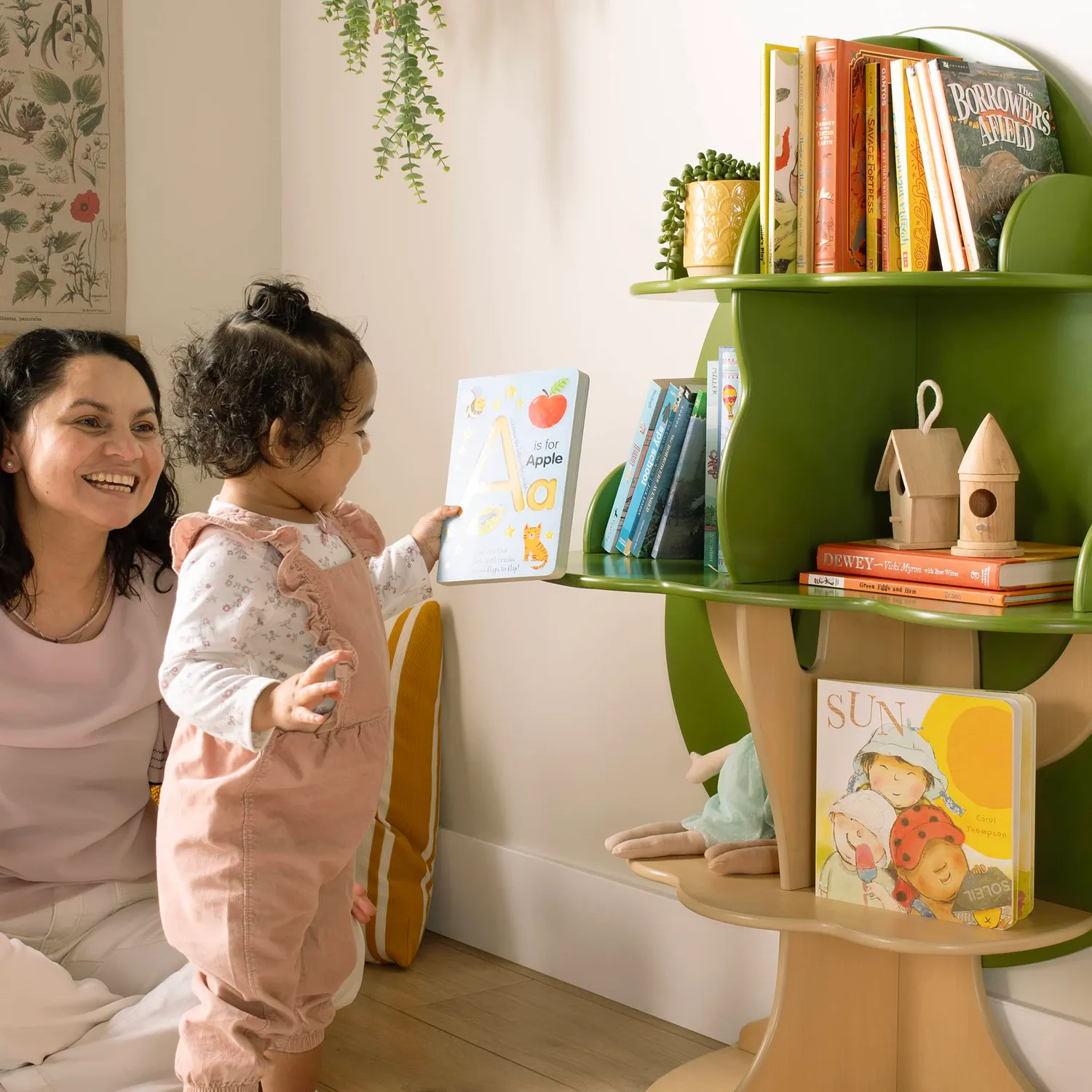 Guidecraft Tree Bookshelf kinderboekenkast 6 planken boomvorm