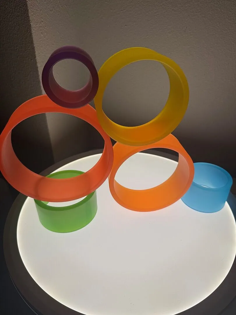 Guidecraft Discovery Circles stapelringen regenboog sensorisch