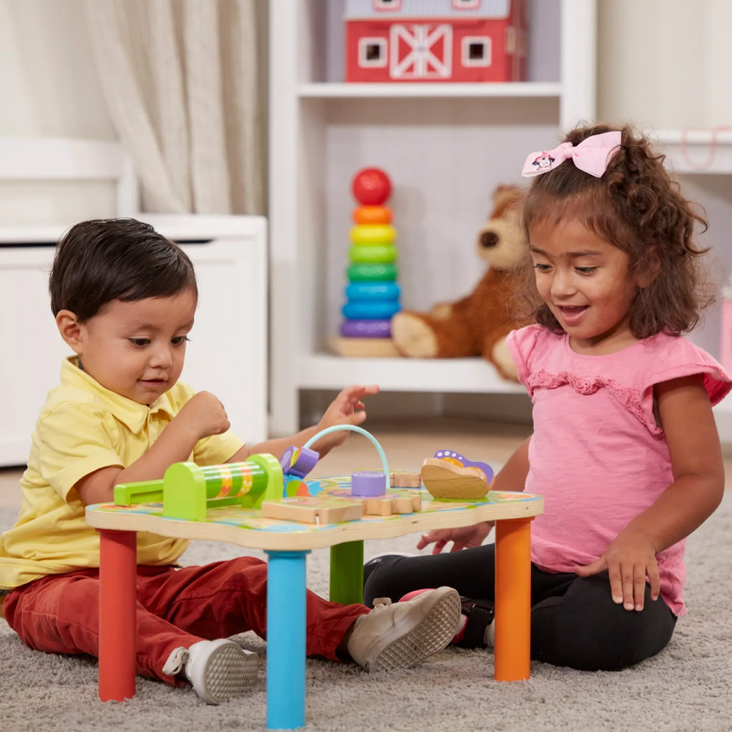 Melissa & Doug First Play Jungle houten activiteitentafel