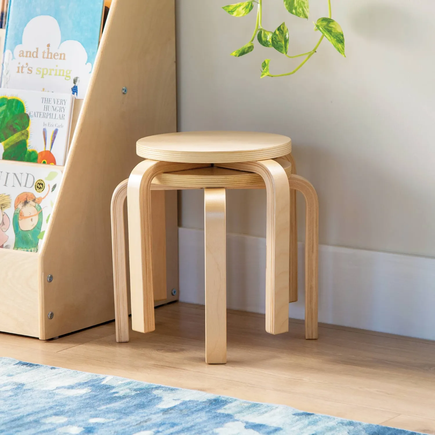 Guidecraft Nordic kinderkrukjes hout 2 stuks 12 inch