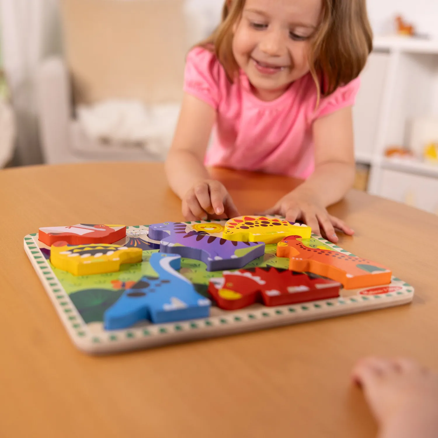 Melissa & Doug Dinosaurs houten puzzel 7 stukjes