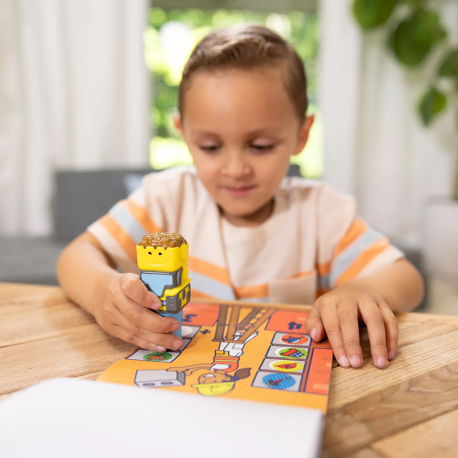 Melissa & Doug Sticker WOW! Bulldozer stickerboek bouwplaats