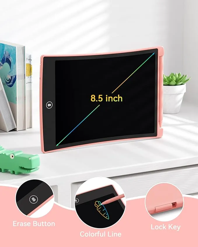 KOKODI LCD Writing Tablet Curved tekentablet 8,5 inch blauw