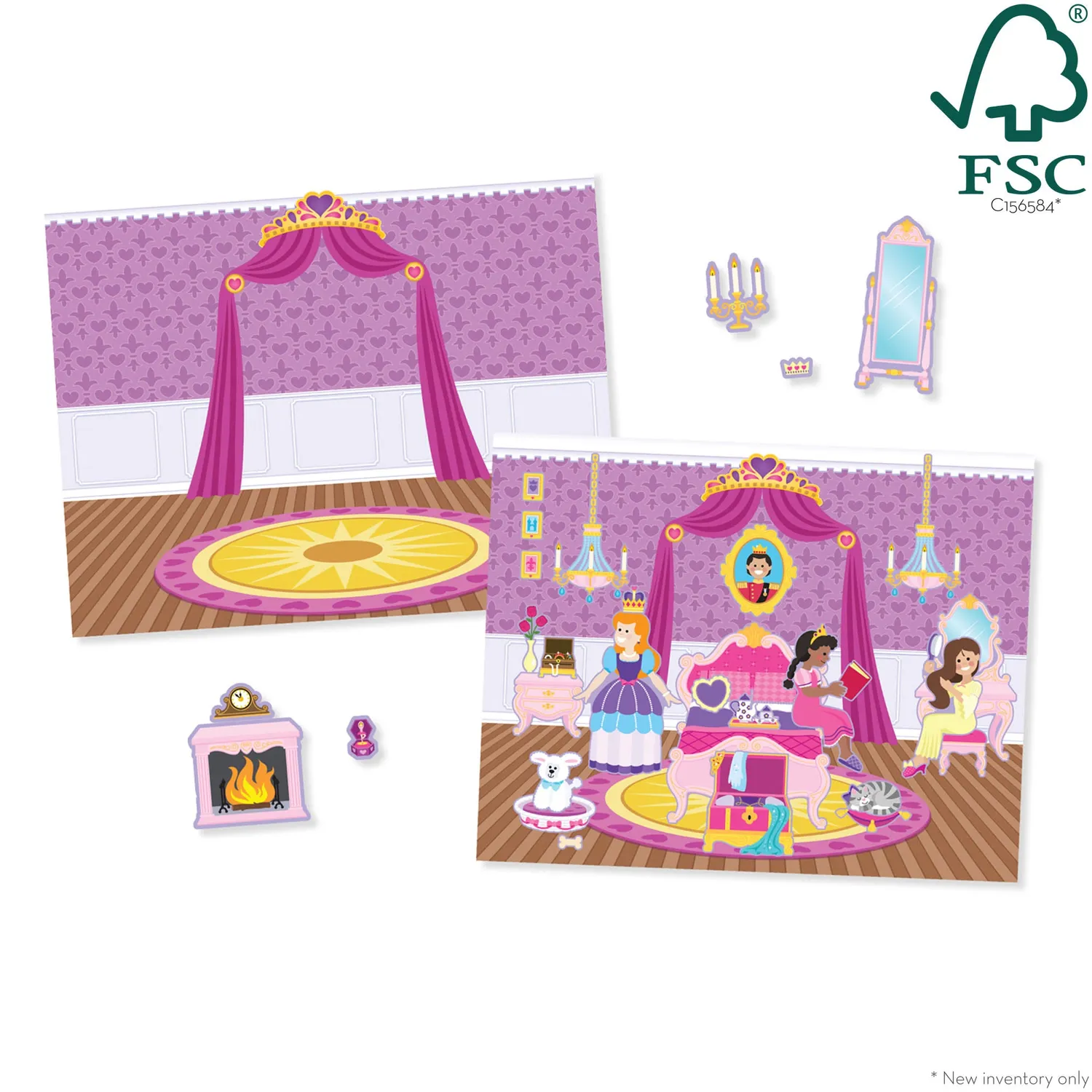 Melissa & Doug Princess Castle stickerboek 200 herbruikbare stickers