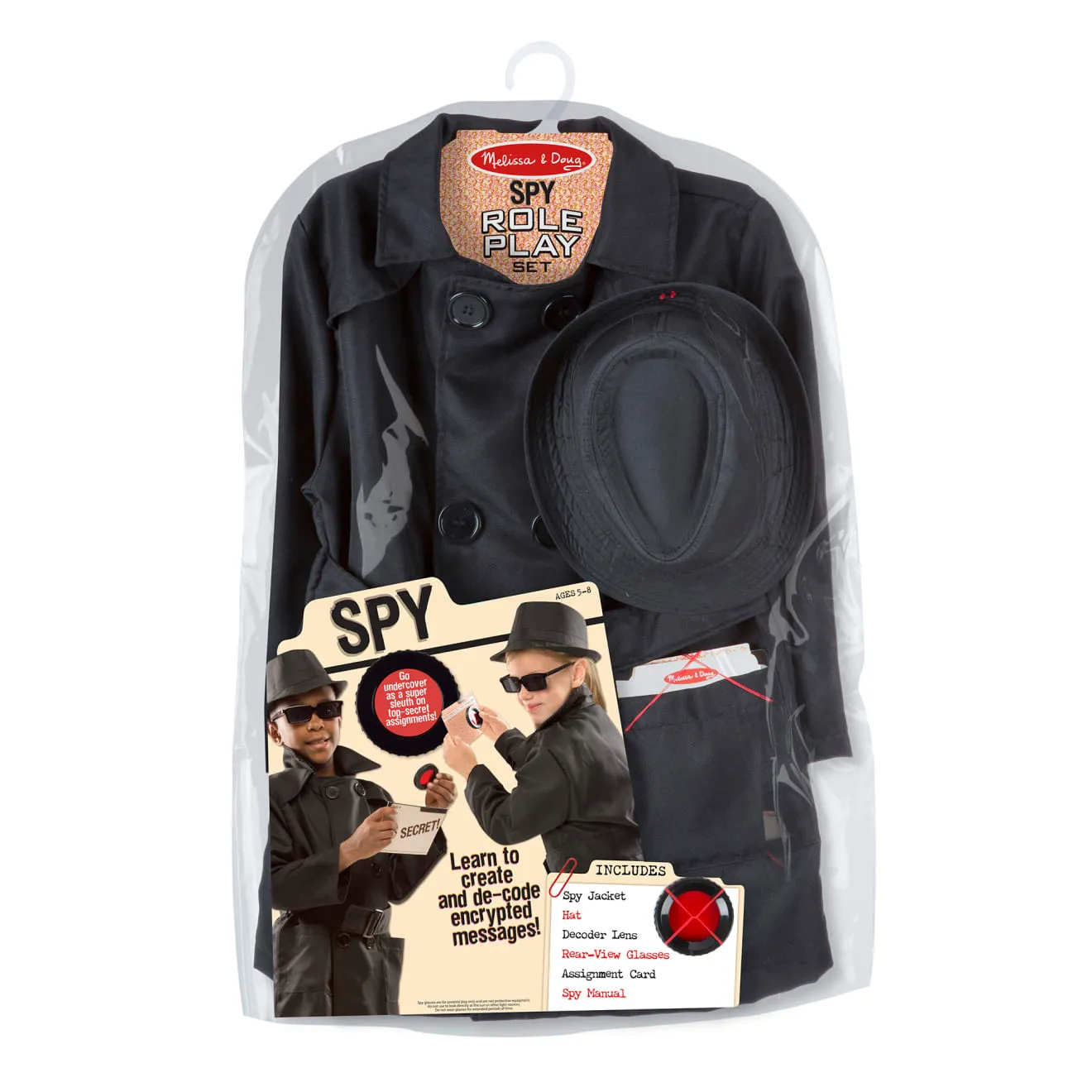 Melissa & Doug Spy verkleedset spion kind 5-8 jaar