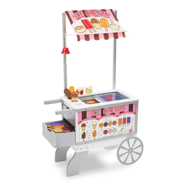 Melissa & Doug Snacks & Sweets foodkar hout 40 delig