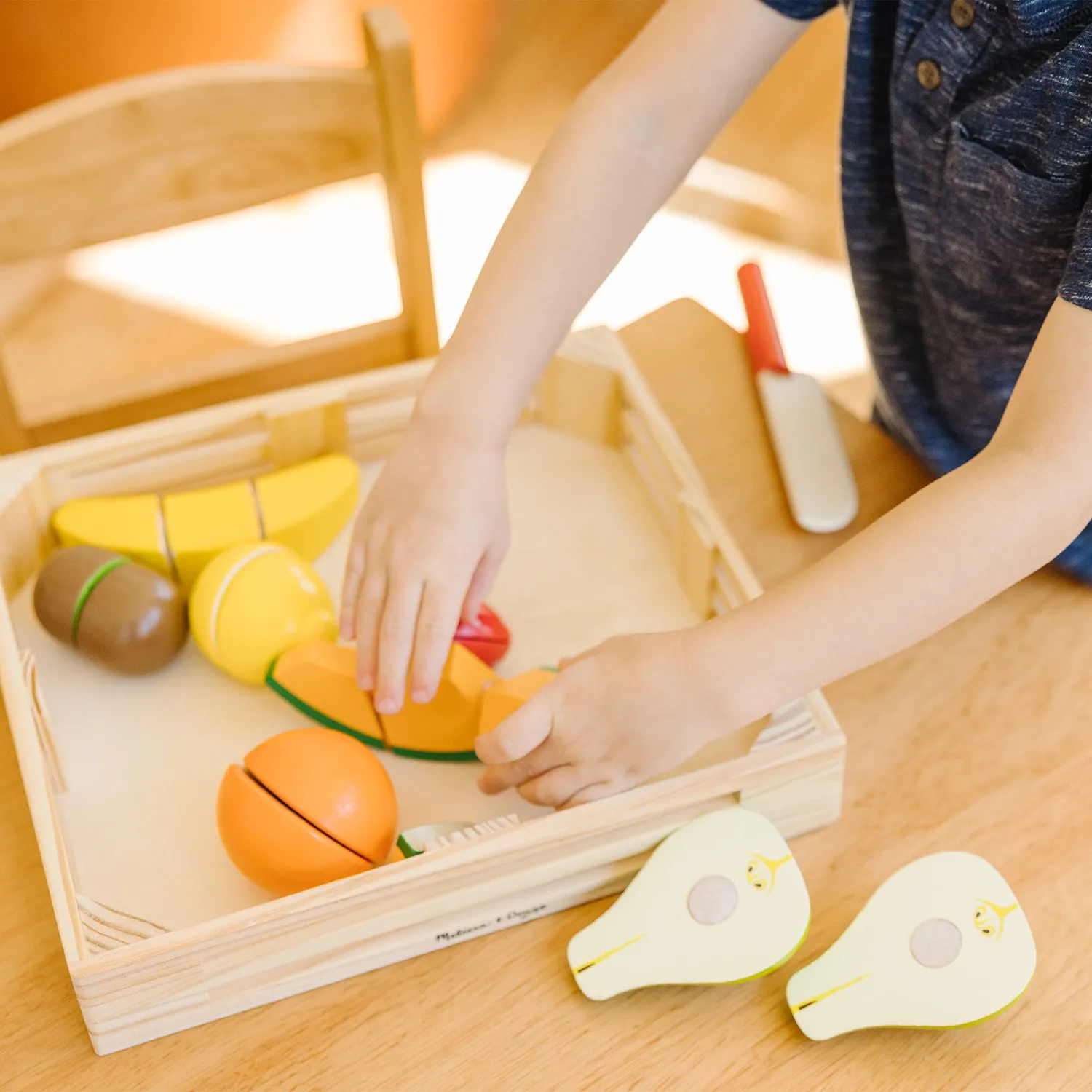 Melissa & Doug Cutting Fruit snijfruit houten 17-delig