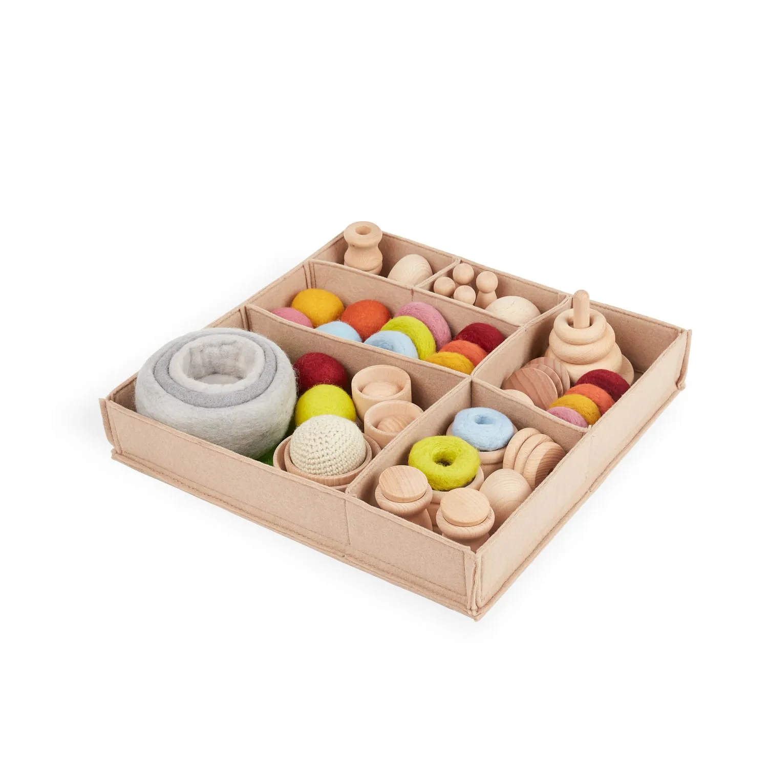 Guidecraft Container Play Toddler STEM speelset vilten bak