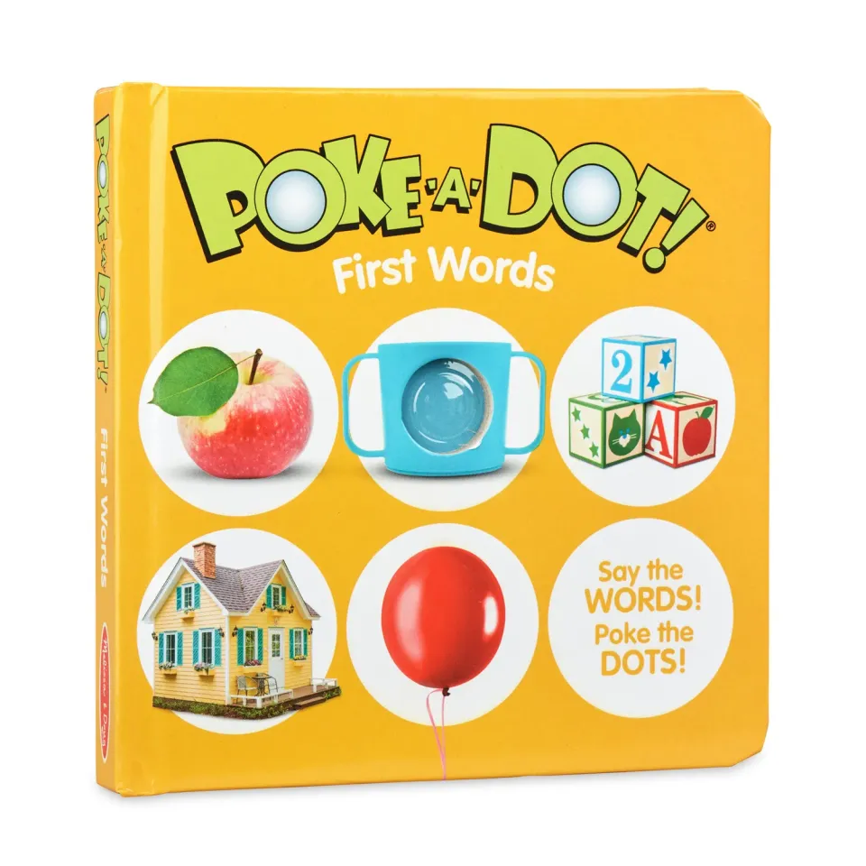 Melissa & Doug Poke-a-Dot First Words kartonboek eerste woordjes