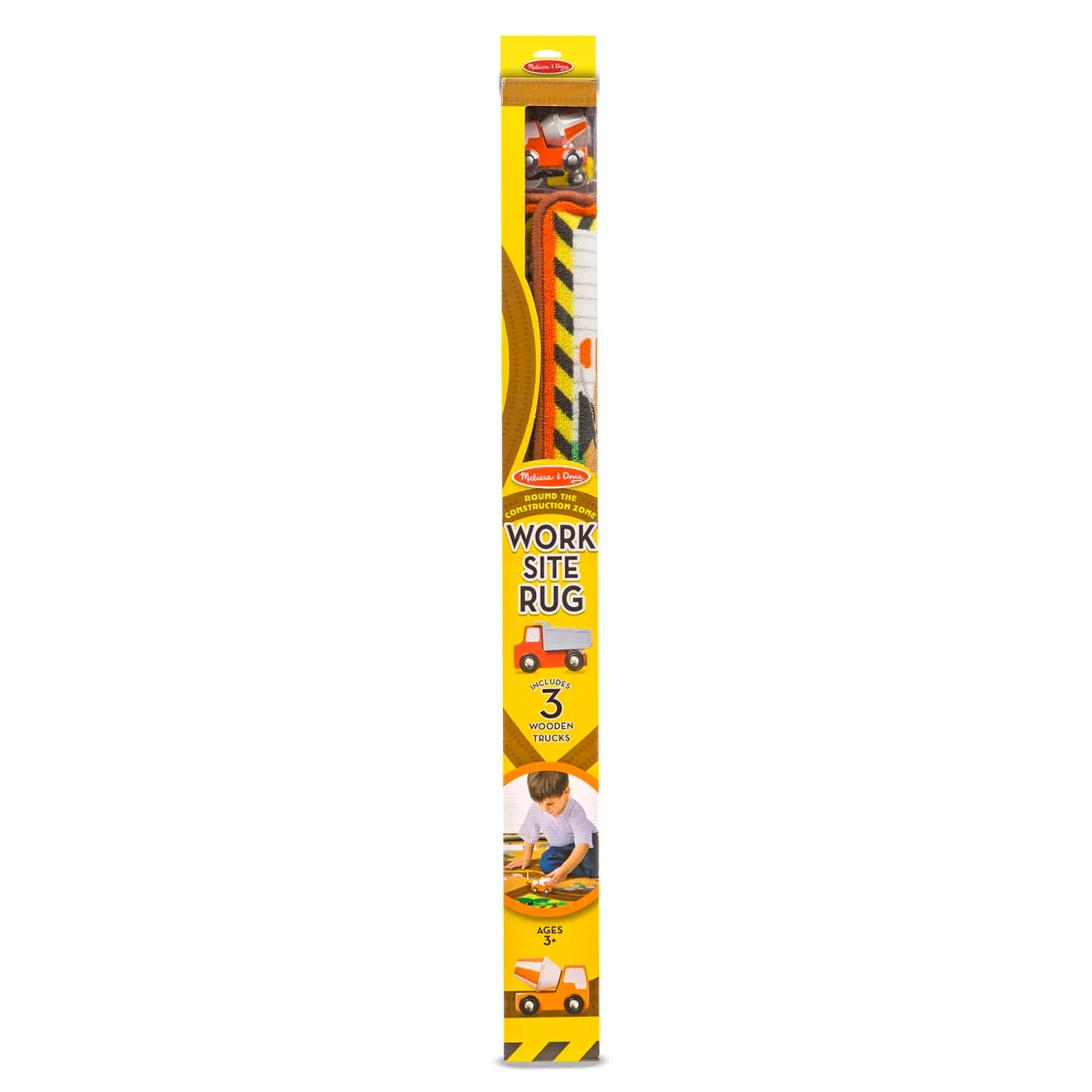 Melissa & Doug Construction Zone speelkleed met 3 auto’s