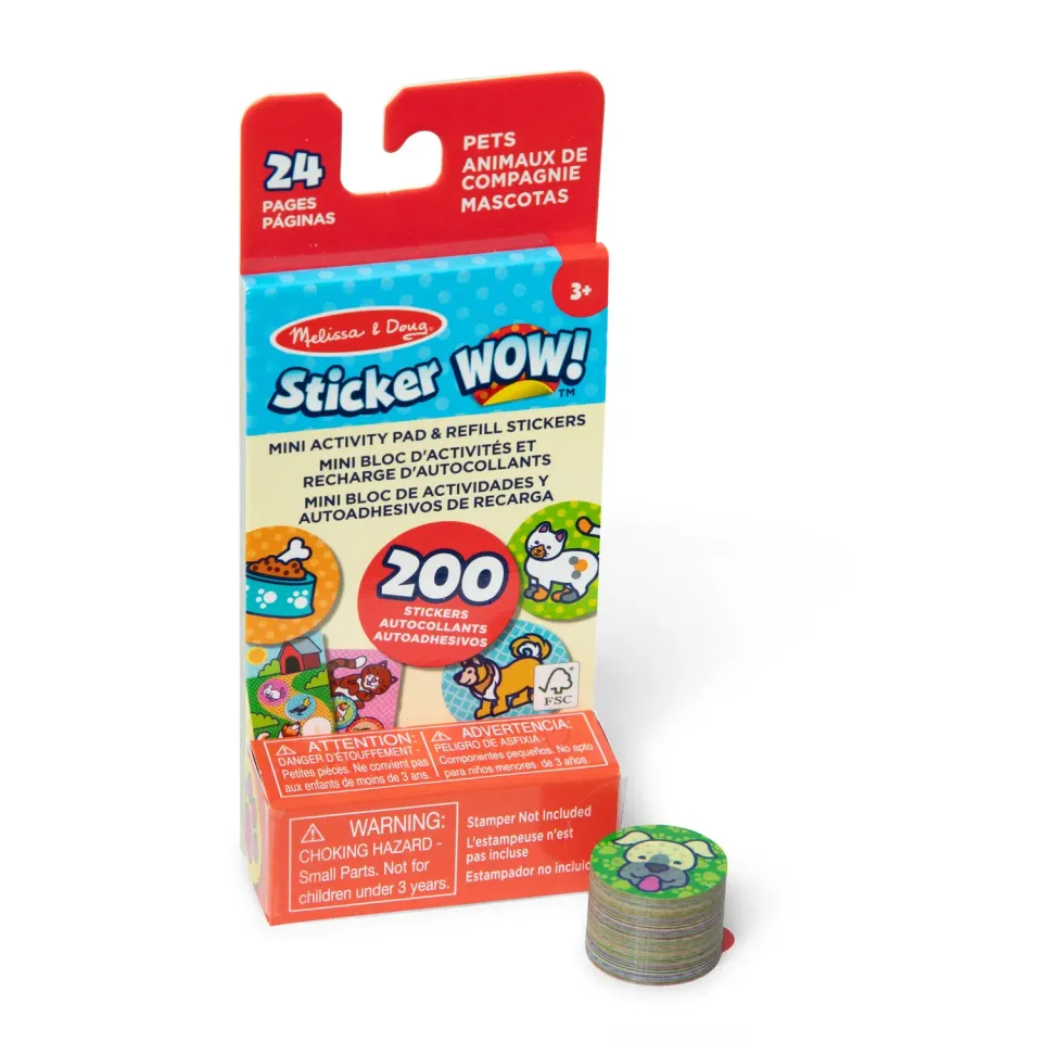 Melissa & Doug Sticker WOW Pets navulling 200 stickers