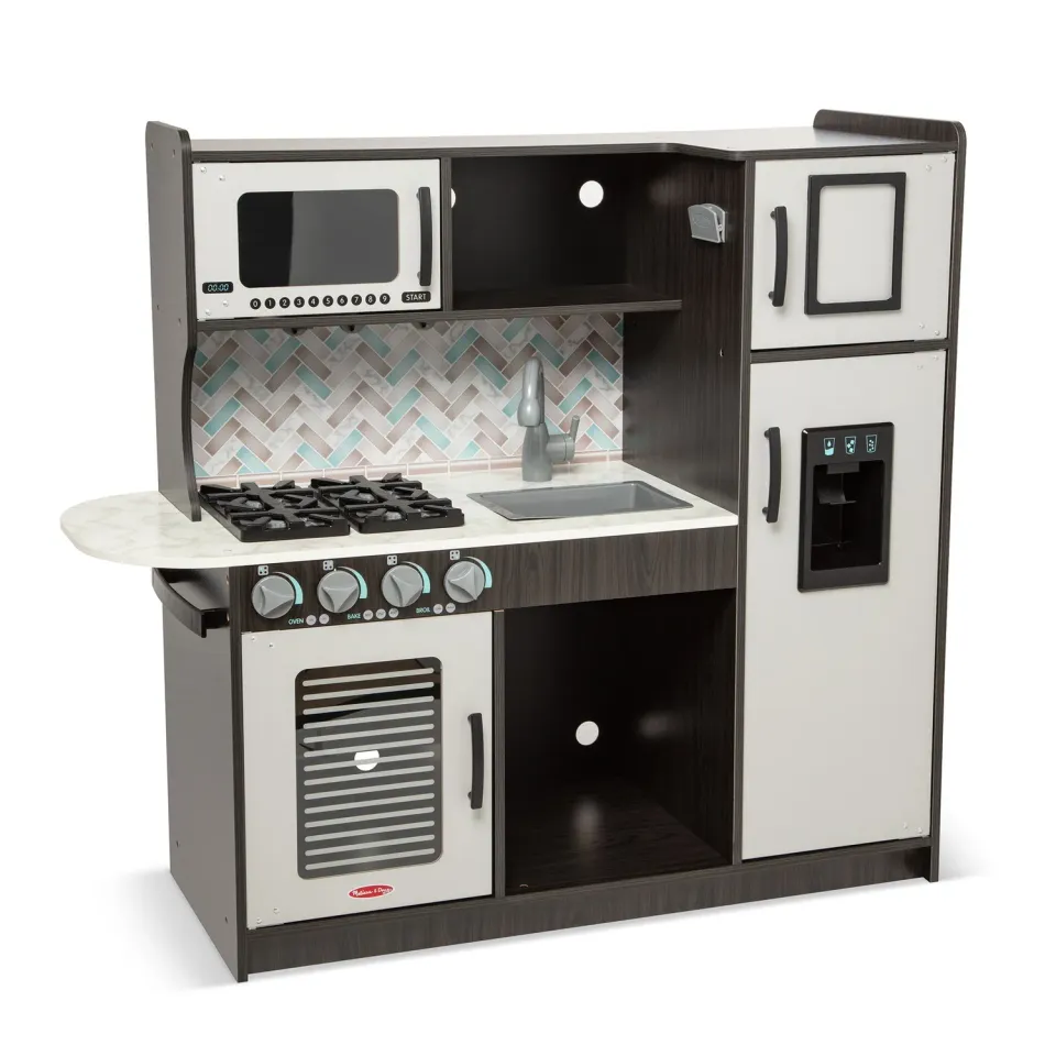Melissa & Doug houten speelkeuken charcoal 1 meter groot