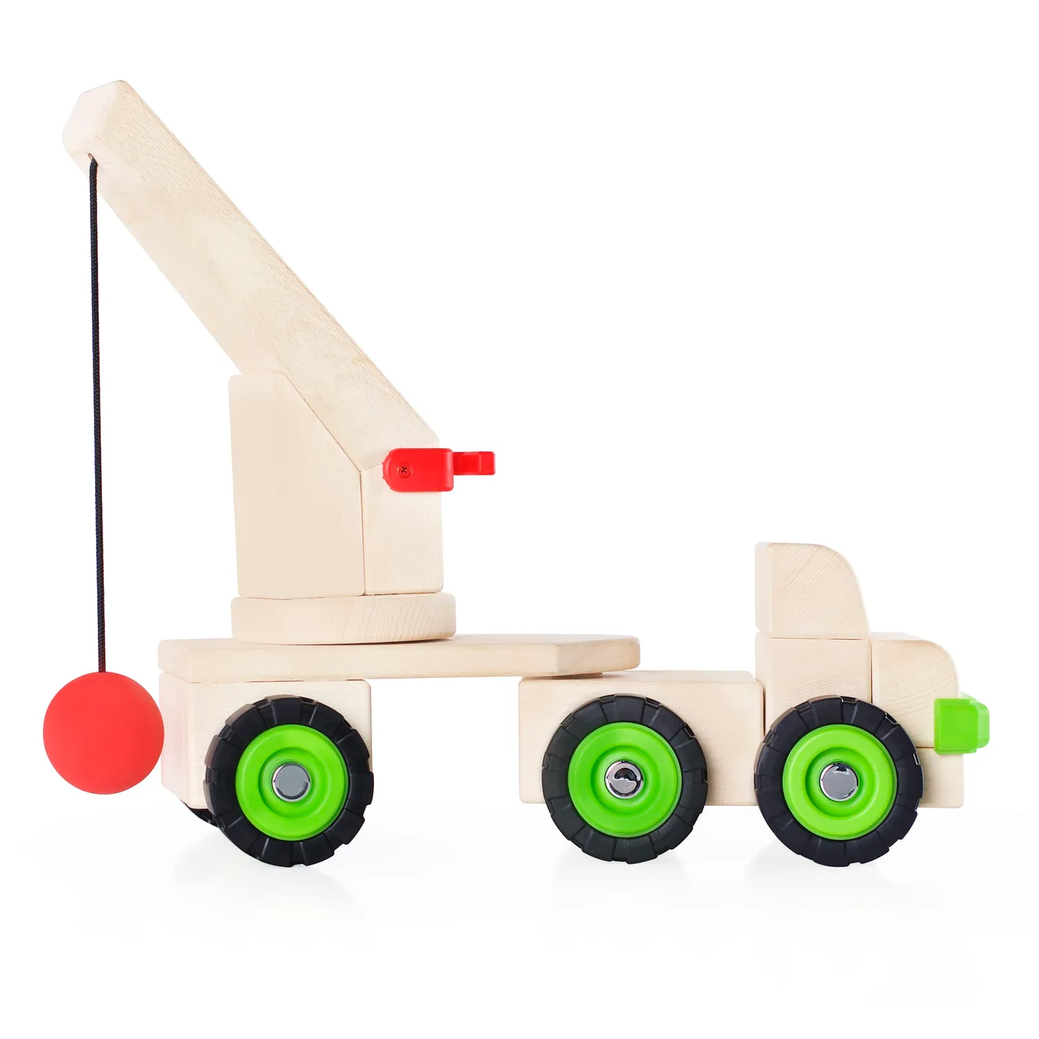 Guidecraft Block Science Big Wrecking Ball Truck sloopwagen