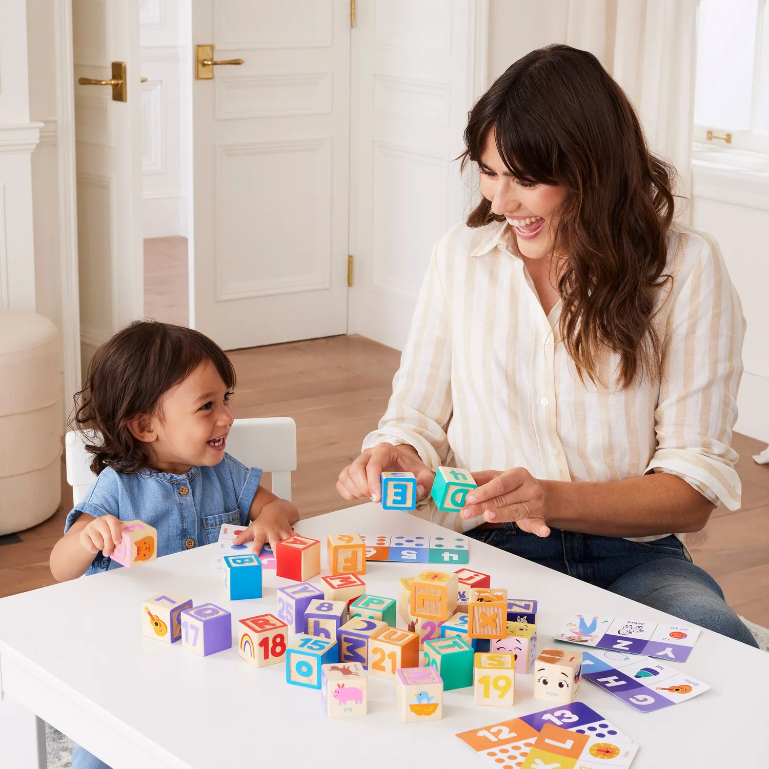Melissa & Doug Ms Rachel Blokken Hout 30 stuks