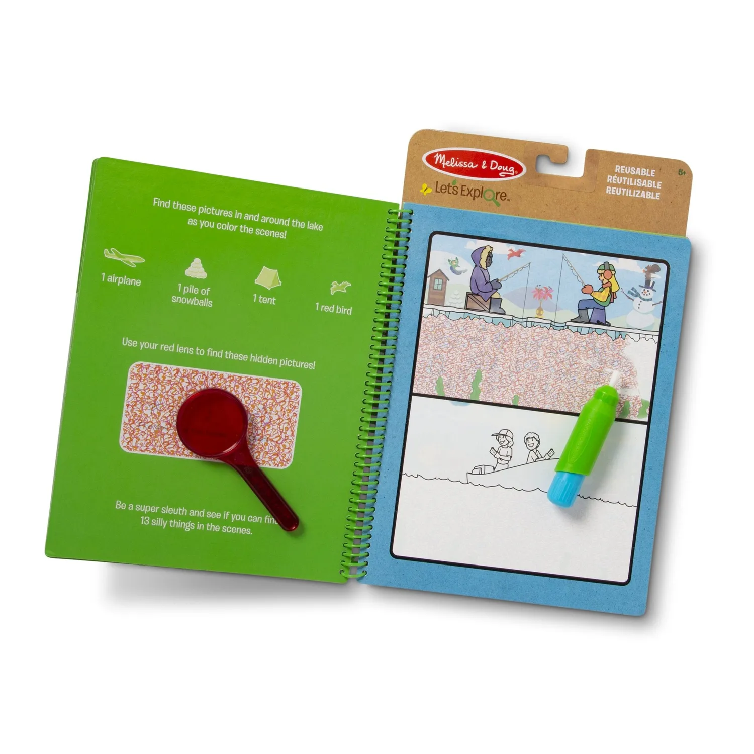 Melissa & Doug Let’s Explore Water Wow kleurboek outdoor