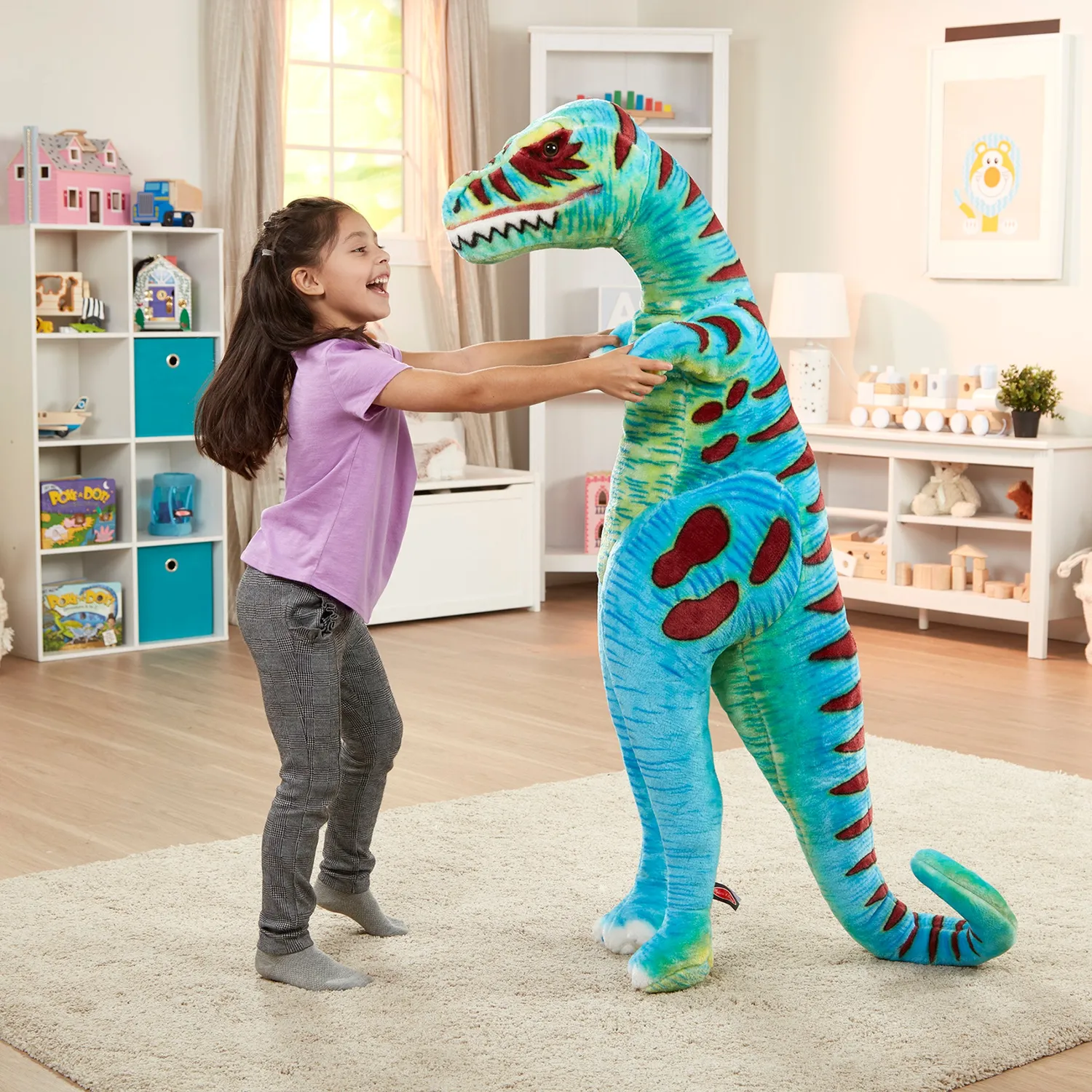 Melissa & Doug T-Rex Grote Knuffel 130 cm pluche