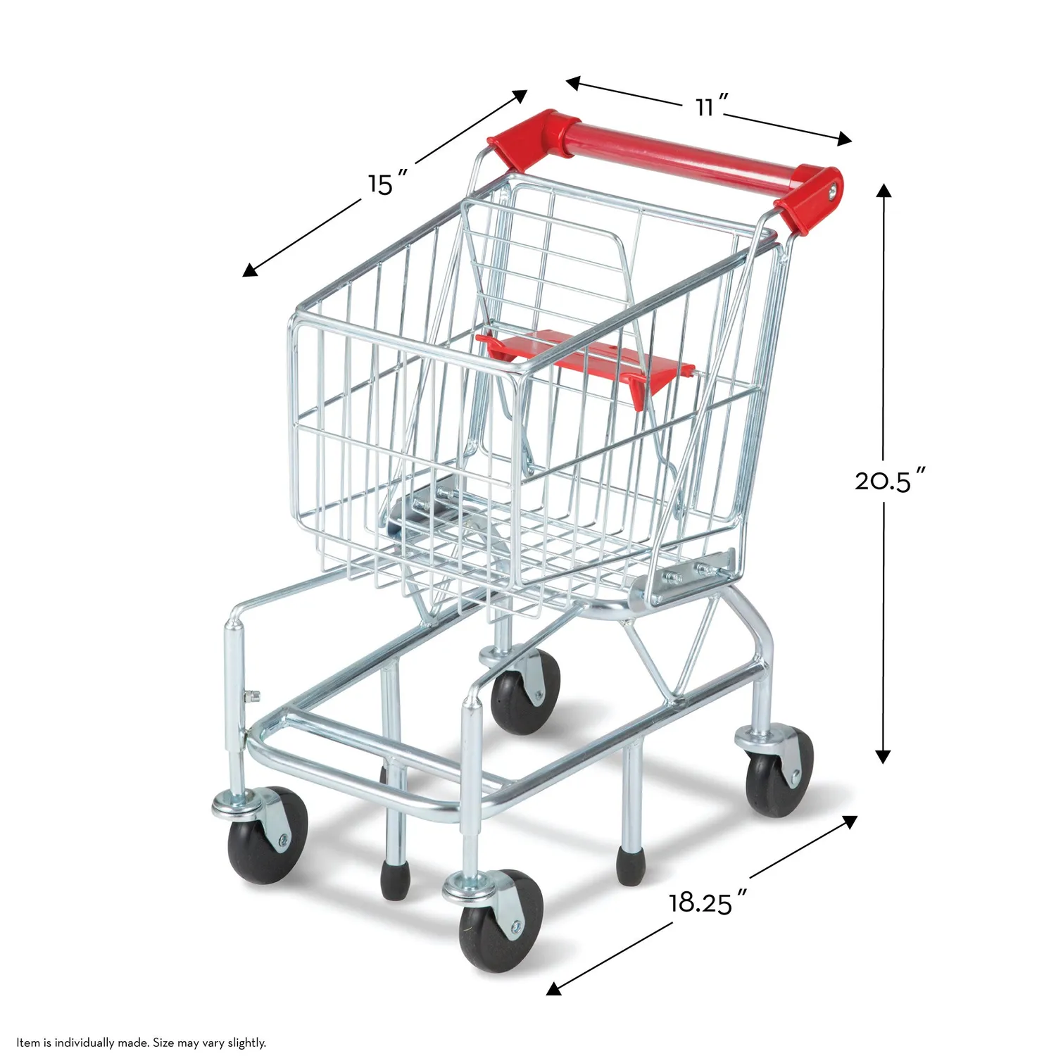 Melissa & Doug Metal winkelwagentje speelgoed metaal