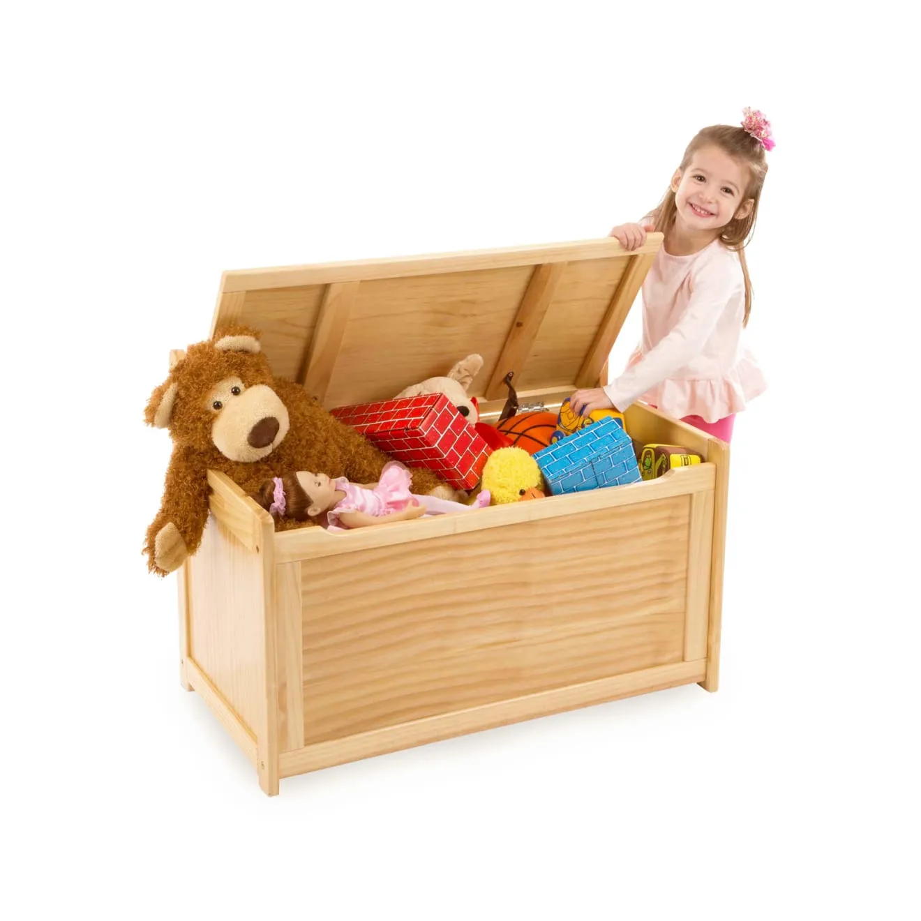 Melissa & Doug houten speelgoedkist Honey opbergkist 234 liter