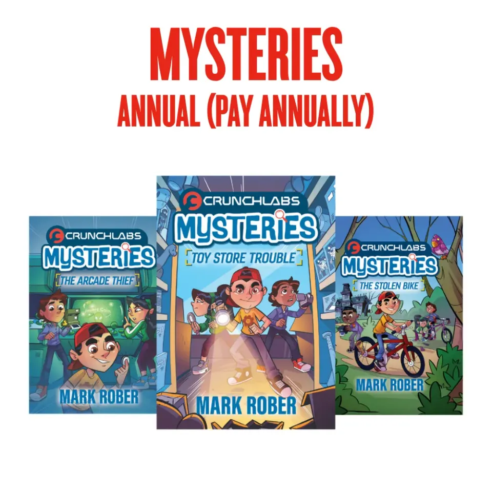 Mark Rober CrunchLabs Mysteries boeken jaarabonnement