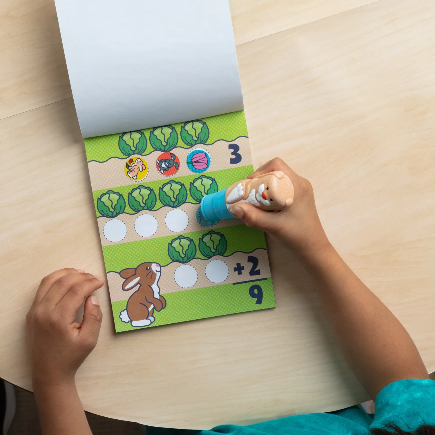 Melissa & Doug Sticker WOW Bunny stickerboek met stamper