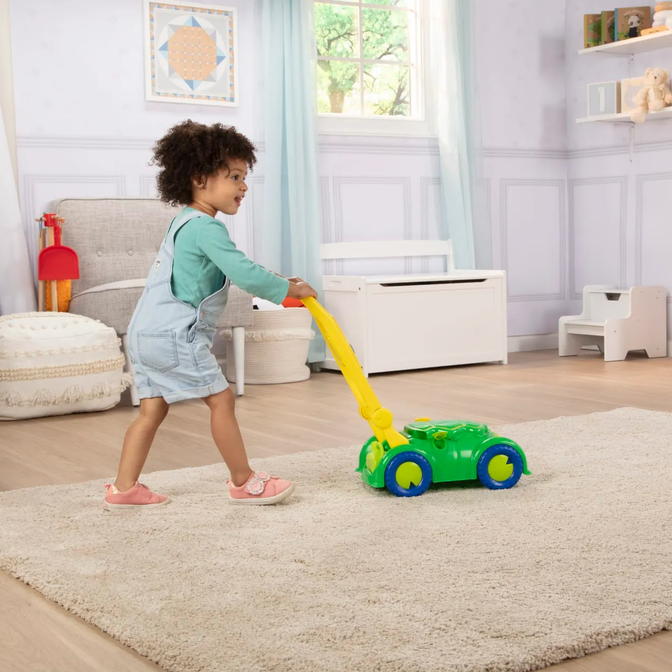 Melissa & Doug Snappy Turtle grasmaaier loopwagen schildpad