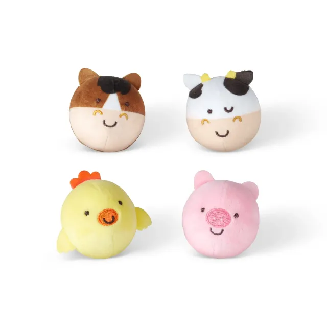 Melissa & Doug Rollables Farm Friends rolspeeltjes 4 stuks zacht