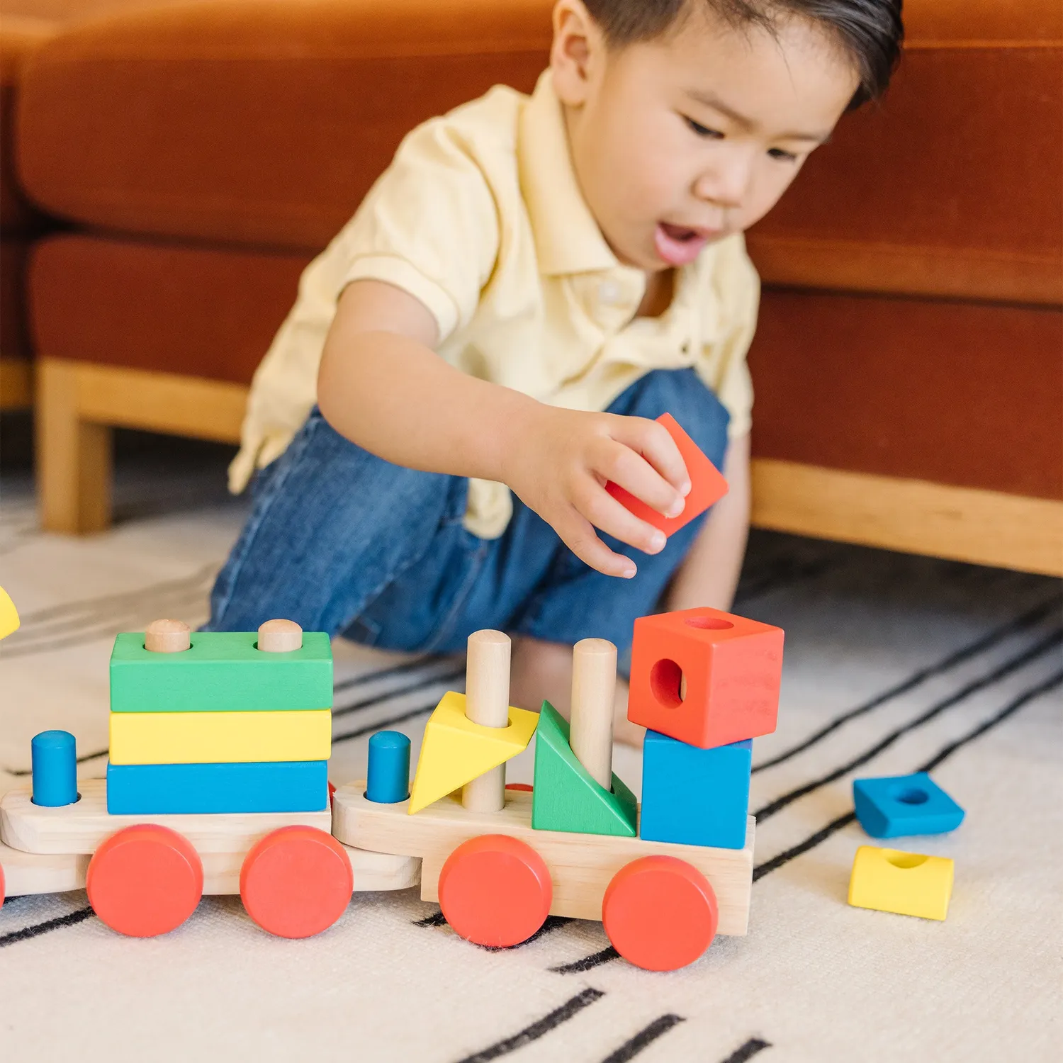 Melissa & Doug Stapeltrein Houten Speelgoed 15-delig