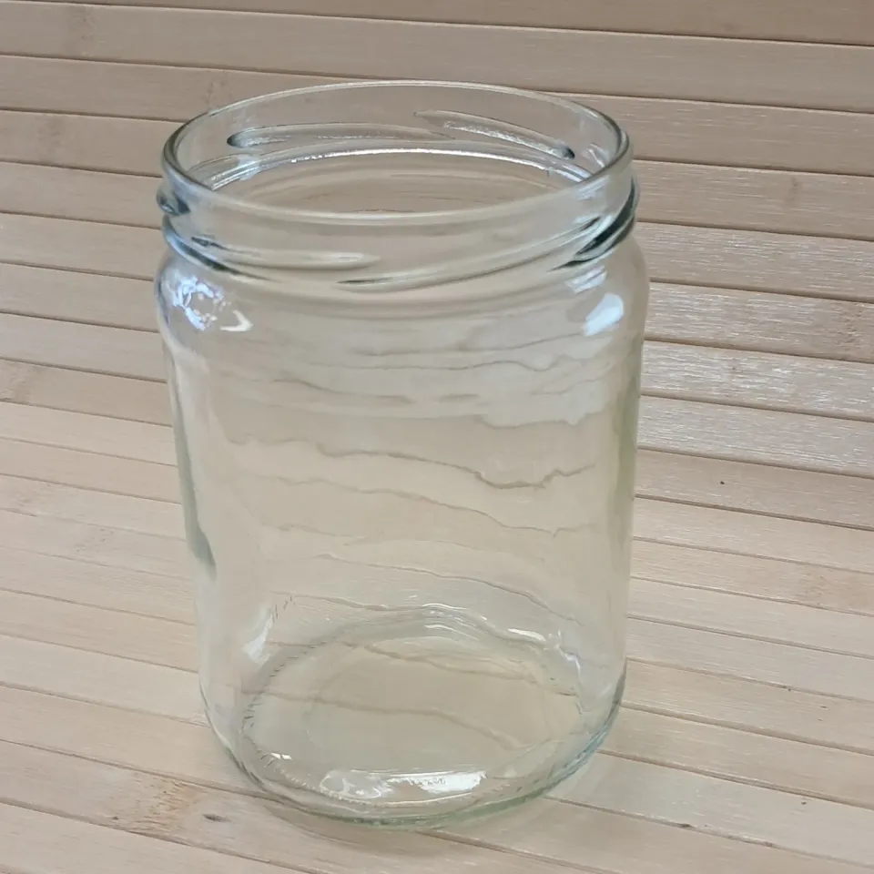 De Potjeskast glazen pot lege bewaarpot knutselen