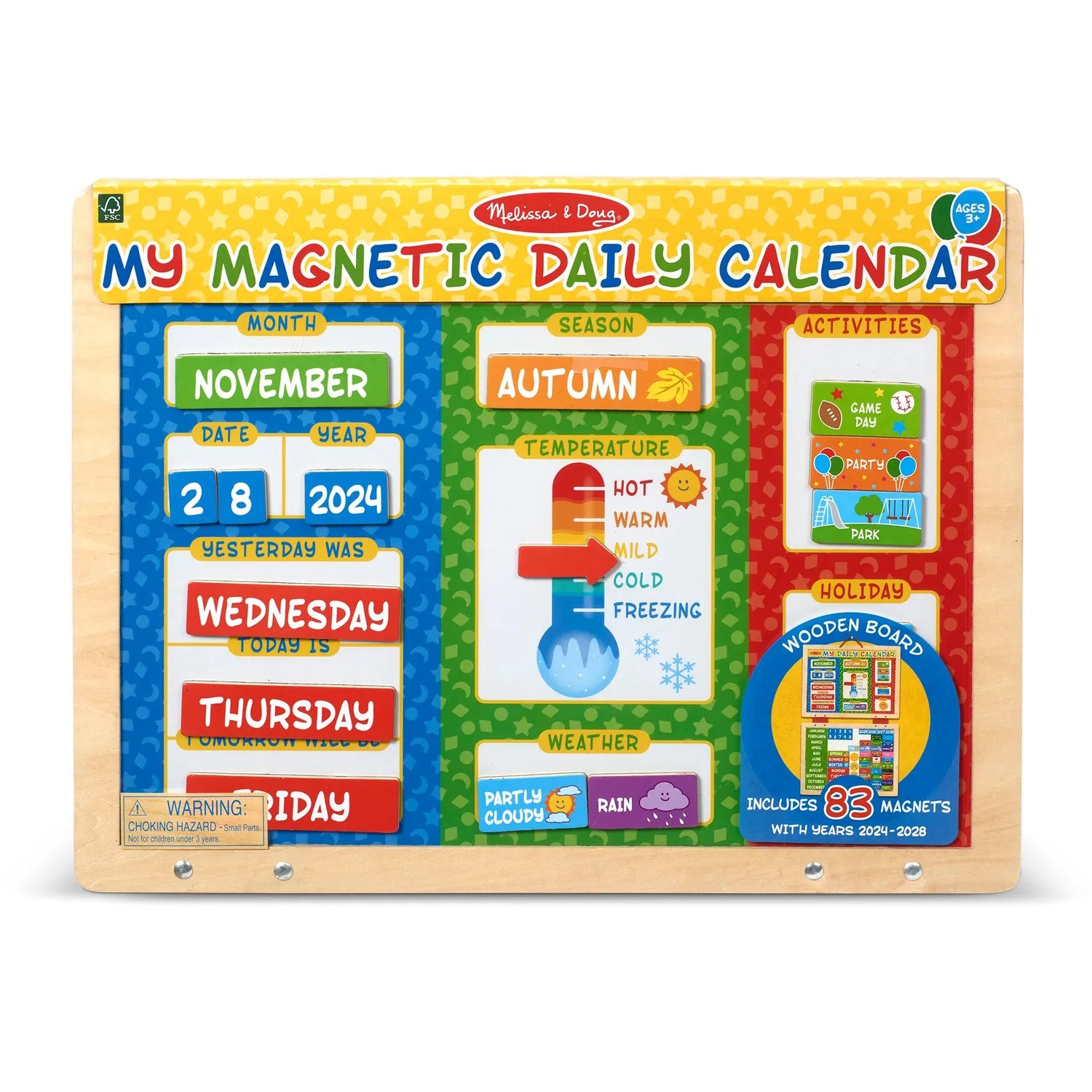 Melissa & Doug My Magnetic Daily Calendar magneetkalender 3-5 jaar