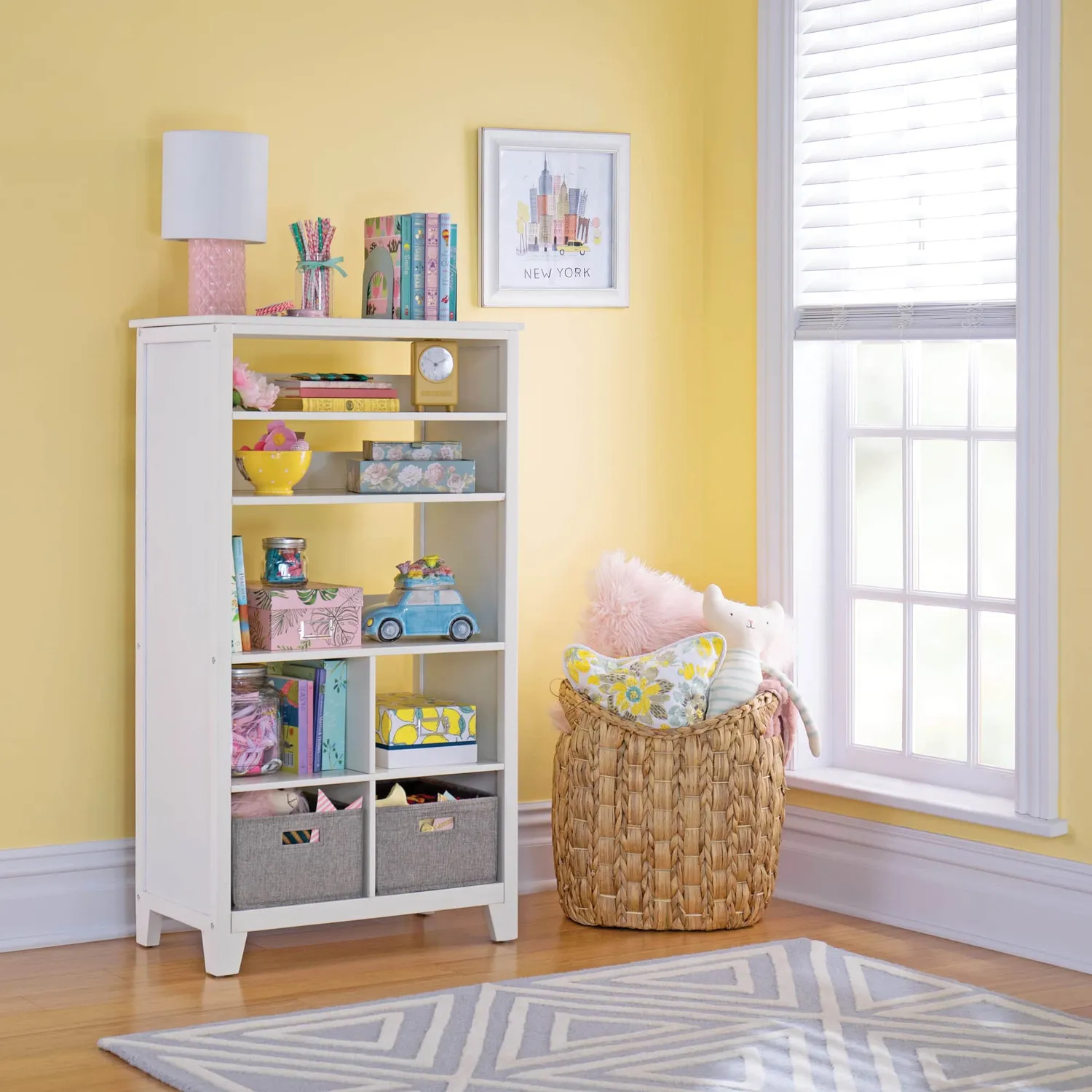 Martha Stewart Kids Tall Bookcase kinderboekenkast linen white