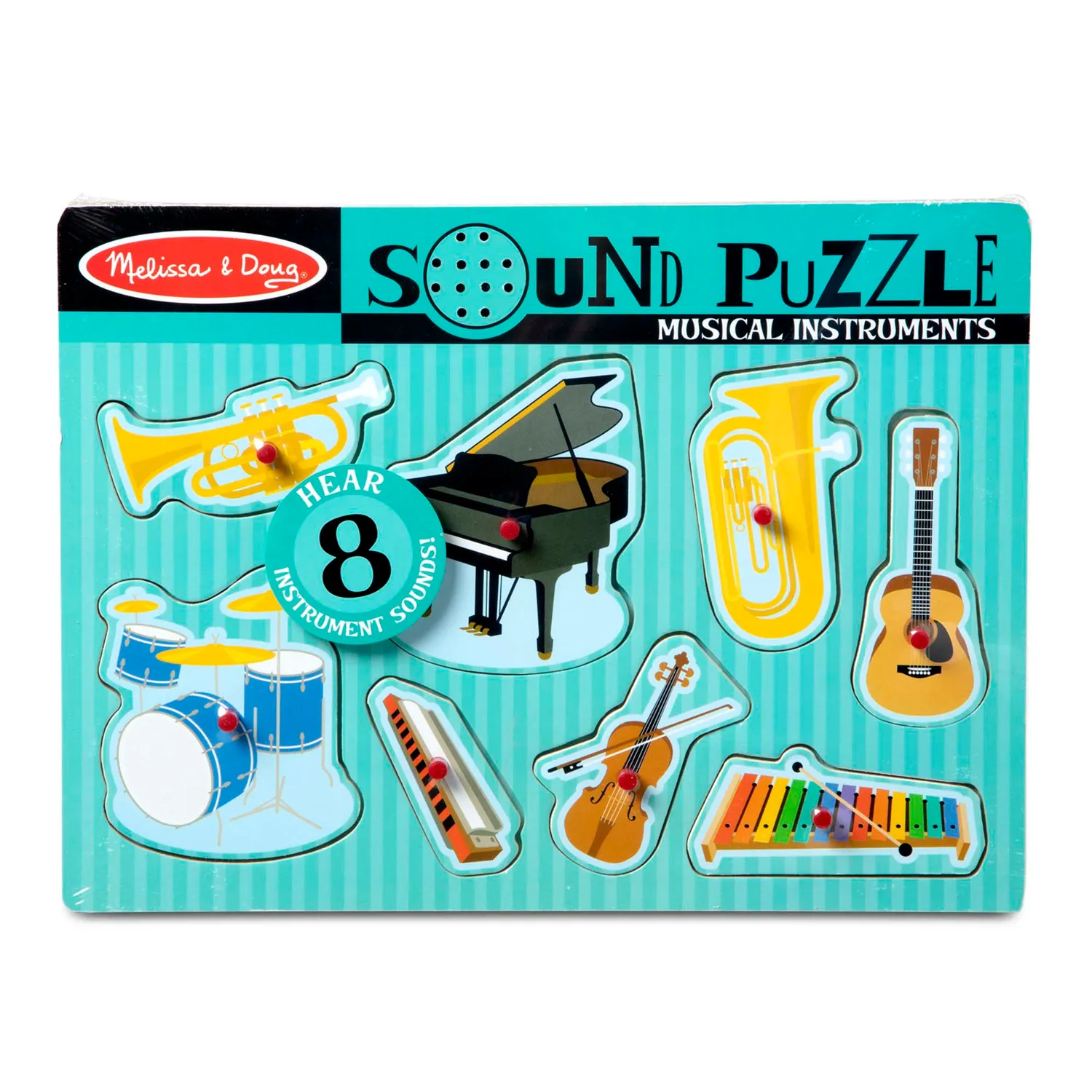 Melissa & Doug Musical Instruments geluidspuzzel 8 stukjes