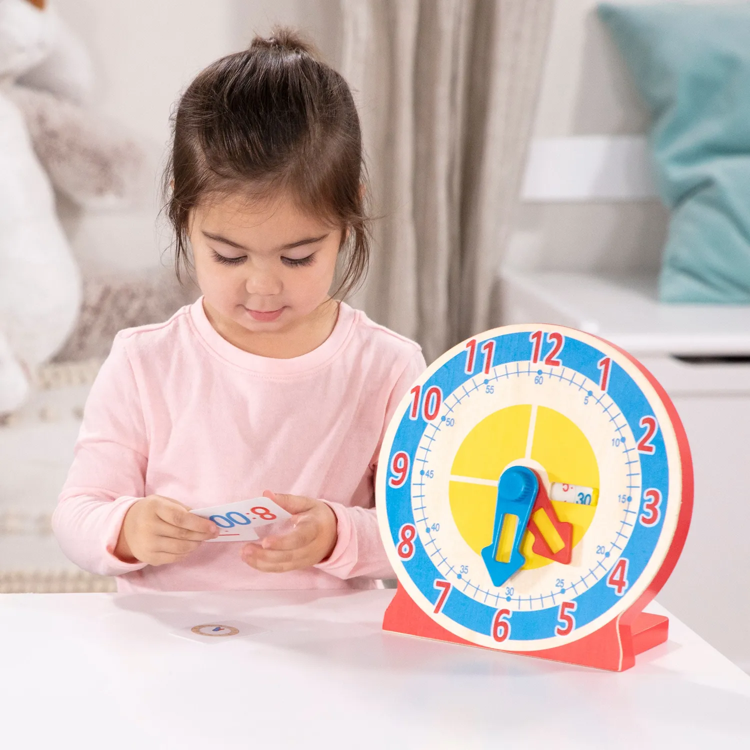 Melissa & Doug Turn & Tell houten klok leren klokkijken